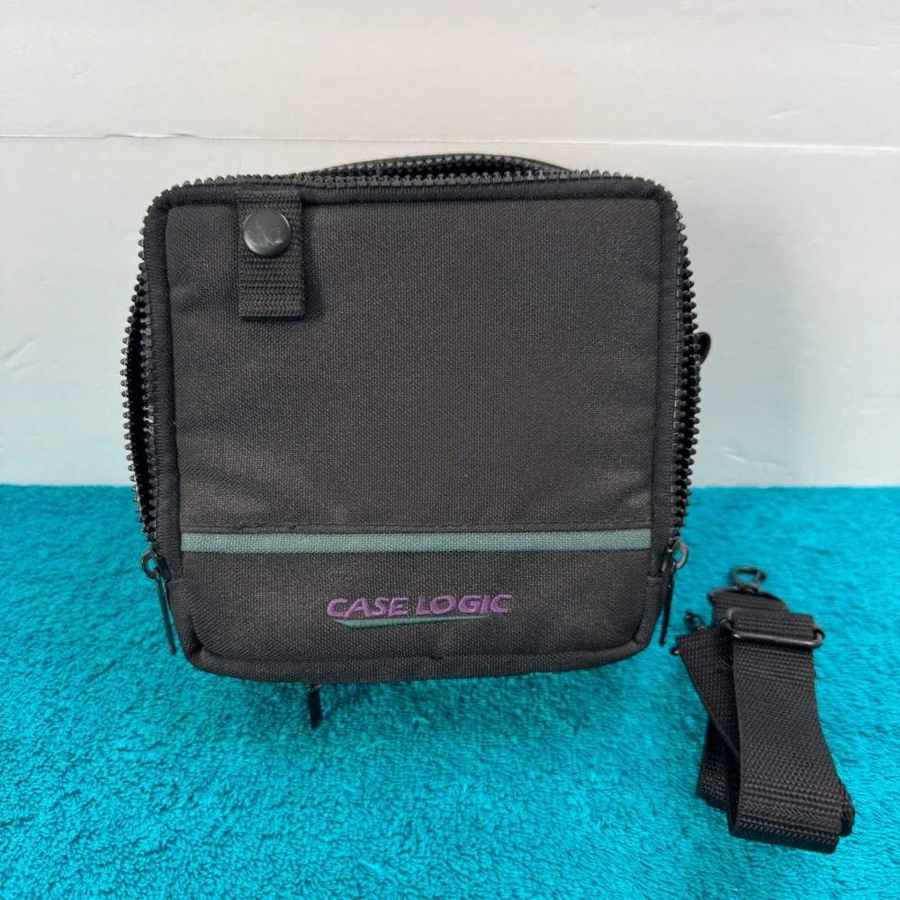 Case Logic Compact Utility Bag Black Nylon Travel Camera Case with Strap